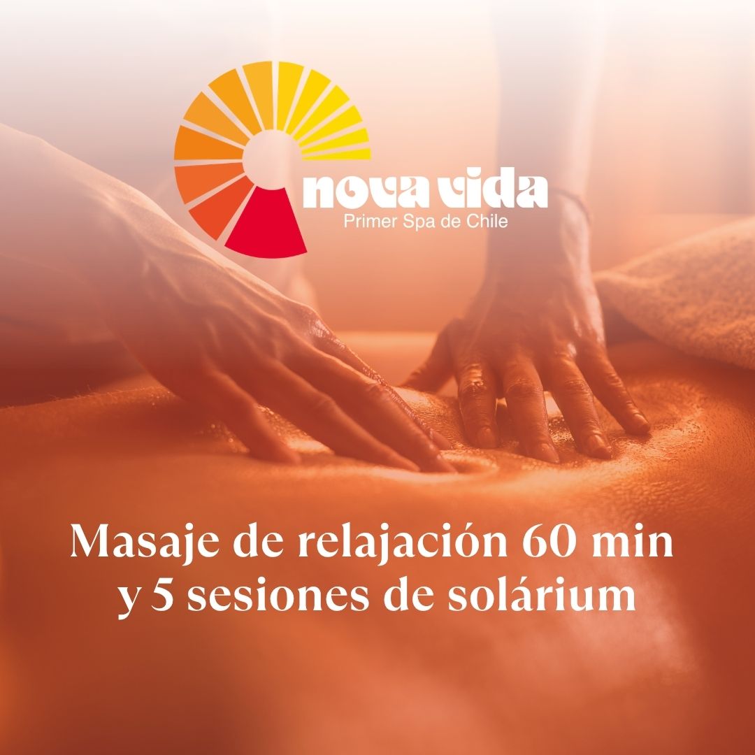 Promo Flash: Masaje relajación 60 min + 5 sesiones de solárium